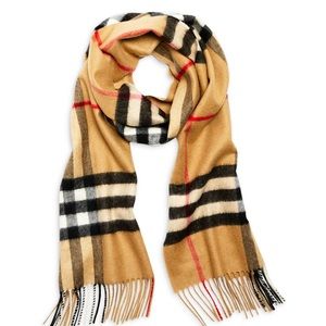Burberry classic check cashmere scarf